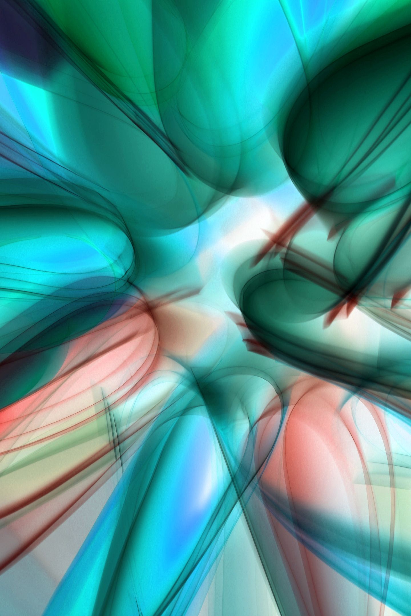 Composition abstraite colorée aux motifs fluides, illustration artistique et non image de démonstration Z-Image